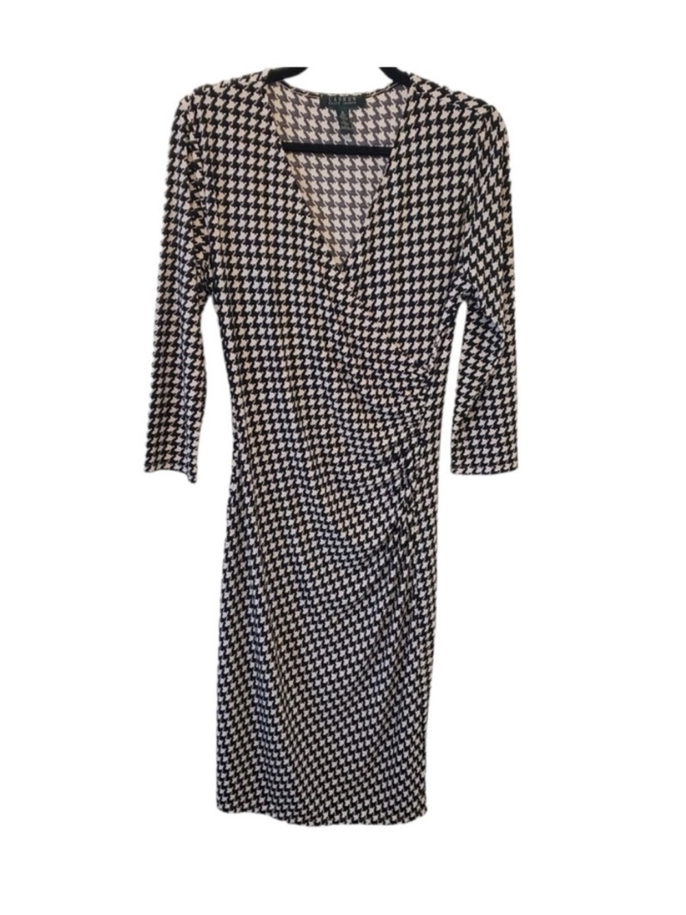 LRL Ruched Wrap Dress